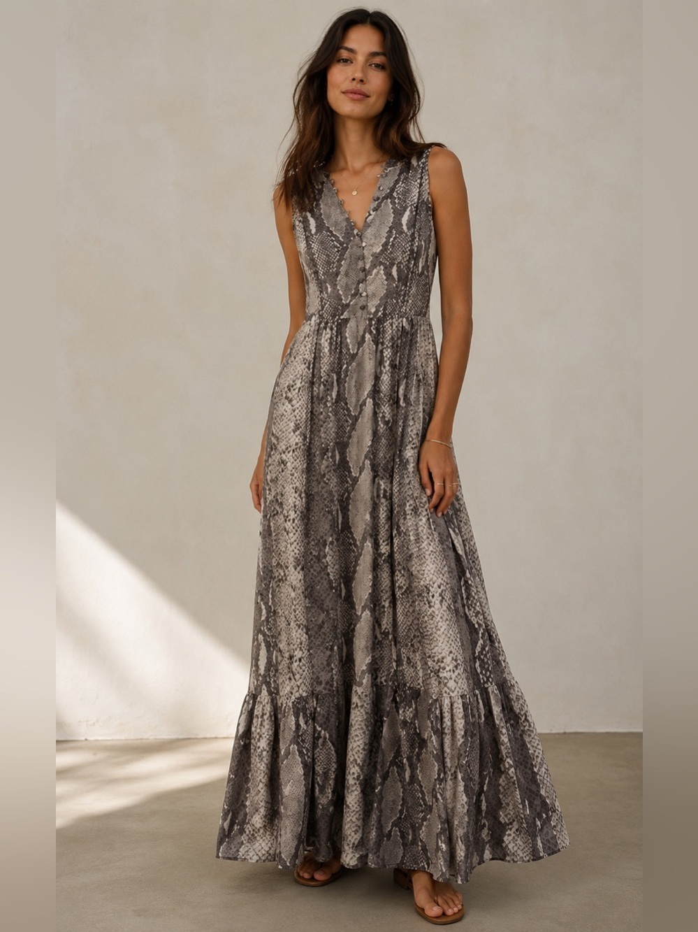 Barneys New York DVF animal print maxi dress Size: 2 New With Tags